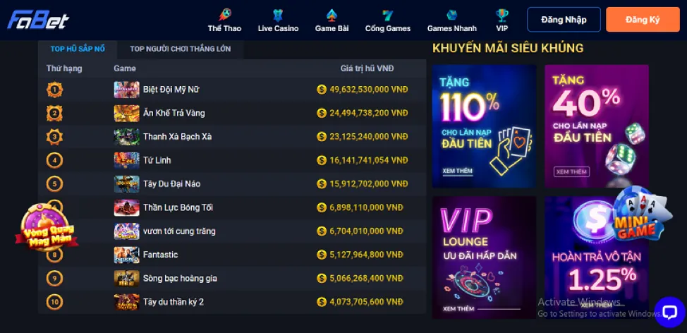 Hướng dẫn nạp tiền SV888